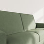 Voir la diapositive 4 : BEST MOBILIER Julia - canapé 3 places convertible express couchage quotidien 140 cm matelas 14 cm en tissu