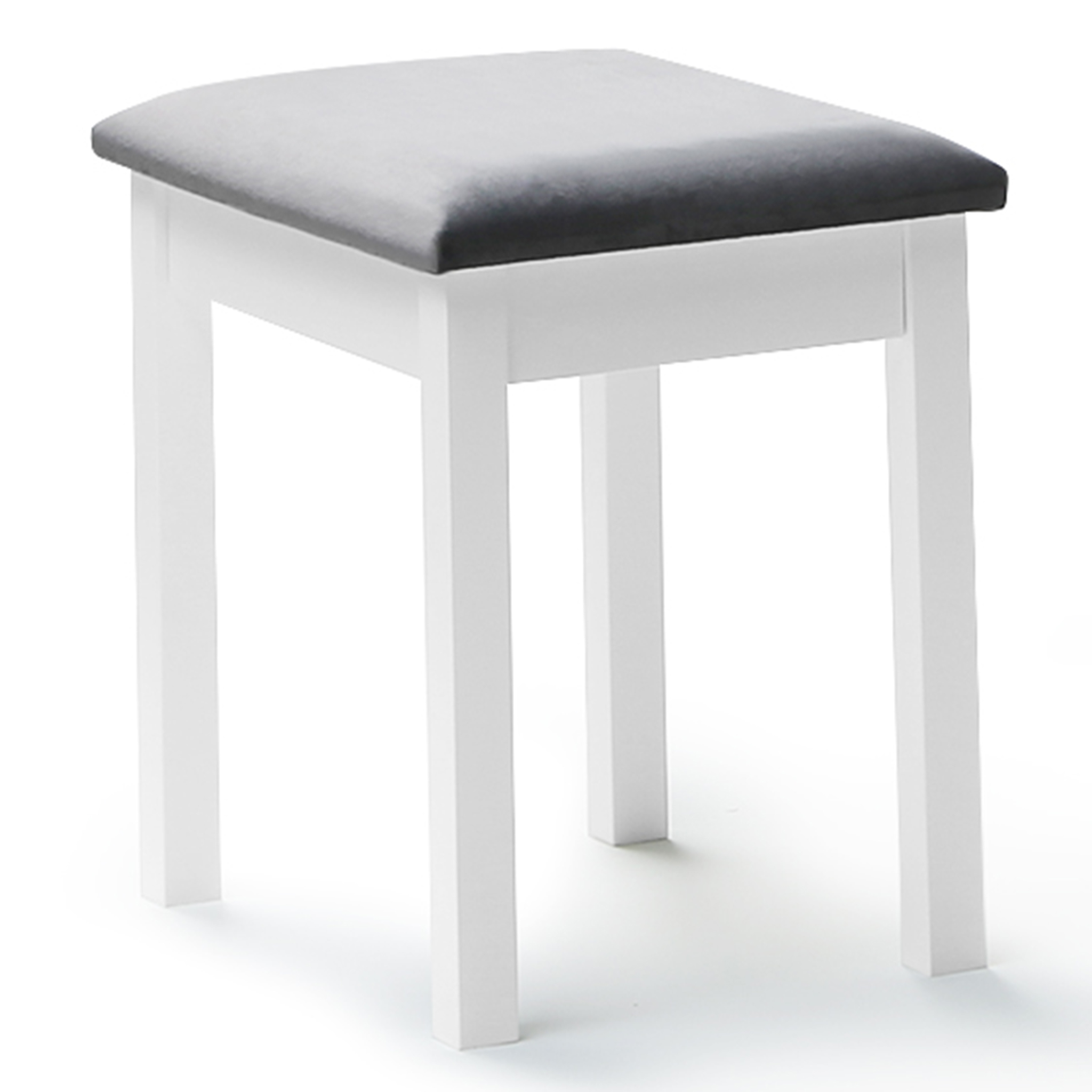 Voir la diapositive 5 : ID MARKET Coiffeuse bella avec miroir led et tabouret