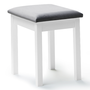 Voir la diapositive 5 : ID MARKET Coiffeuse BELLA avec miroir LED et tabouret