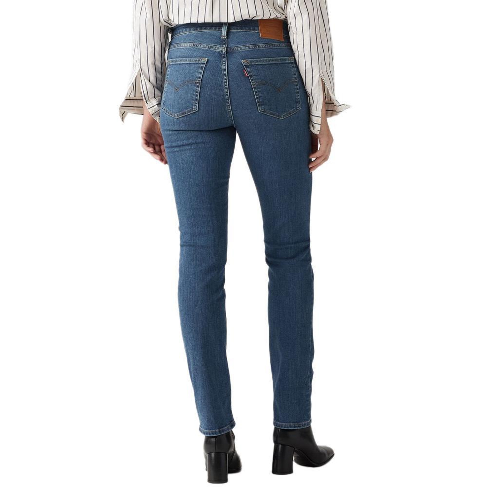 Voir la diapositive 2 : Levi's Jean 724  Femme Levi's High Rise Straight Dark