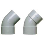 GIRPI Coude d'évacuation à 45° mâle/femelle Ø 125 mm