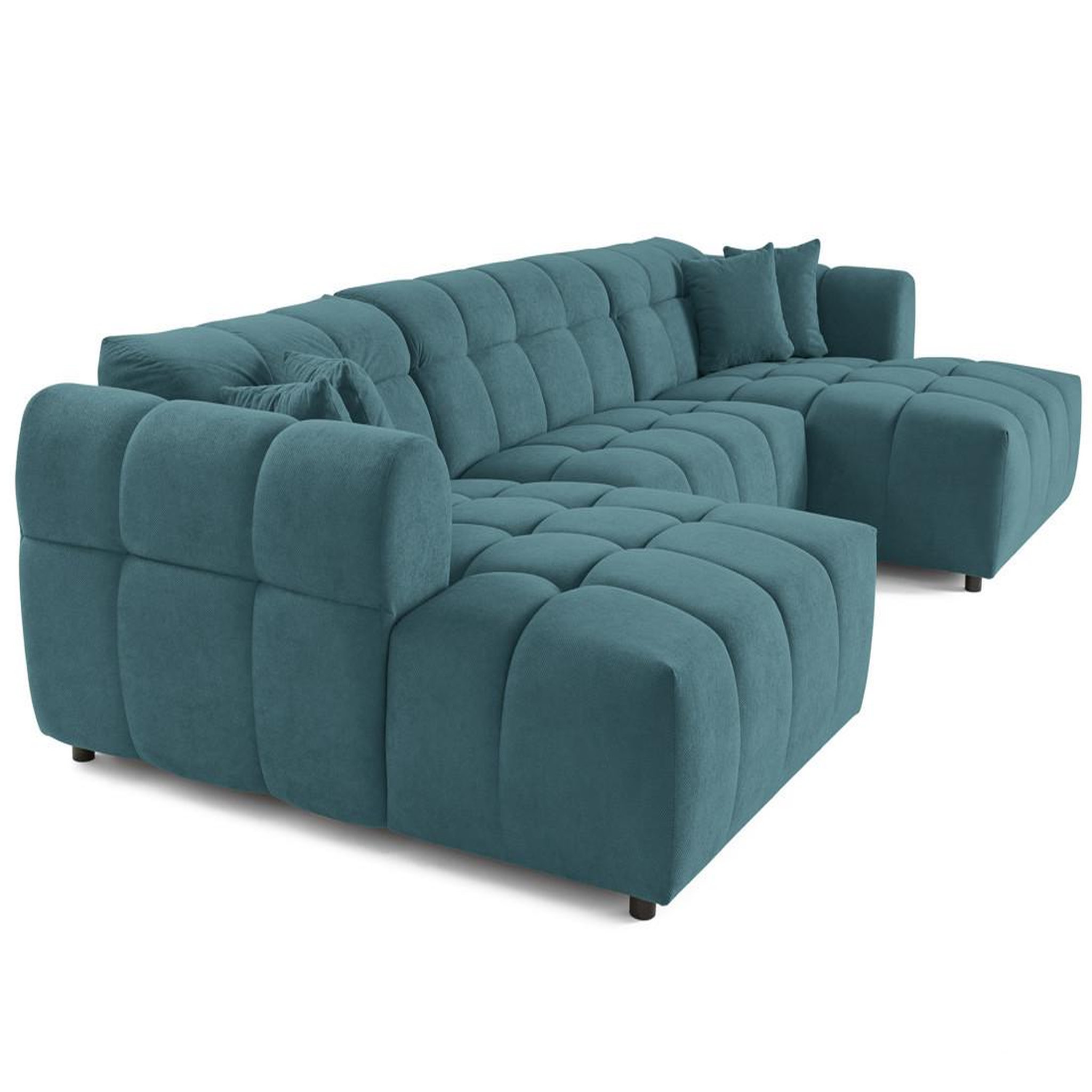 Voir la diapositive 2 : LISA DESIGN Jake - canapé déhoussable d'angle gauche 5 places en velours