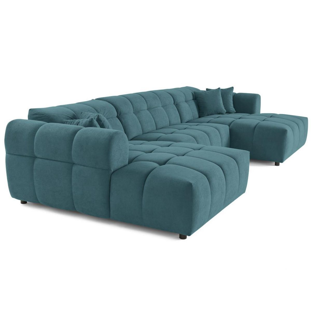 LISA DESIGN Jake - canapé déhoussable d'angle gauche 5 places en velours