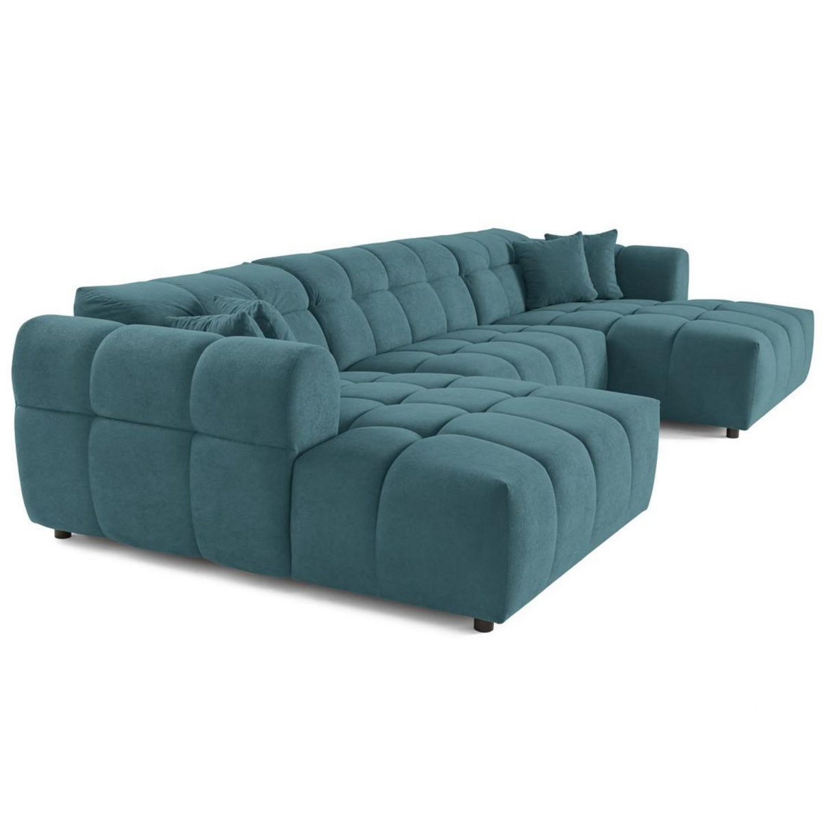 LISA DESIGN Jake - canapé déhoussable d'angle gauche 5 places en velours