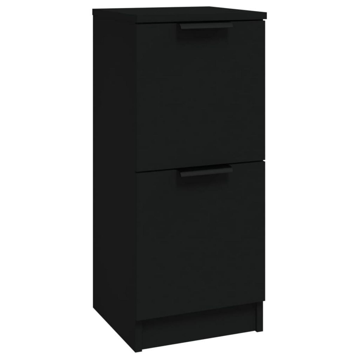 VIDAXL Buffet noir 30x30x70 cm bois d'ingenierie