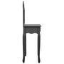 Voir la diapositive 5 : VIDAXL Coiffeuse et tabouret Gris 65x36x128 cm Bois de paulownia MDF