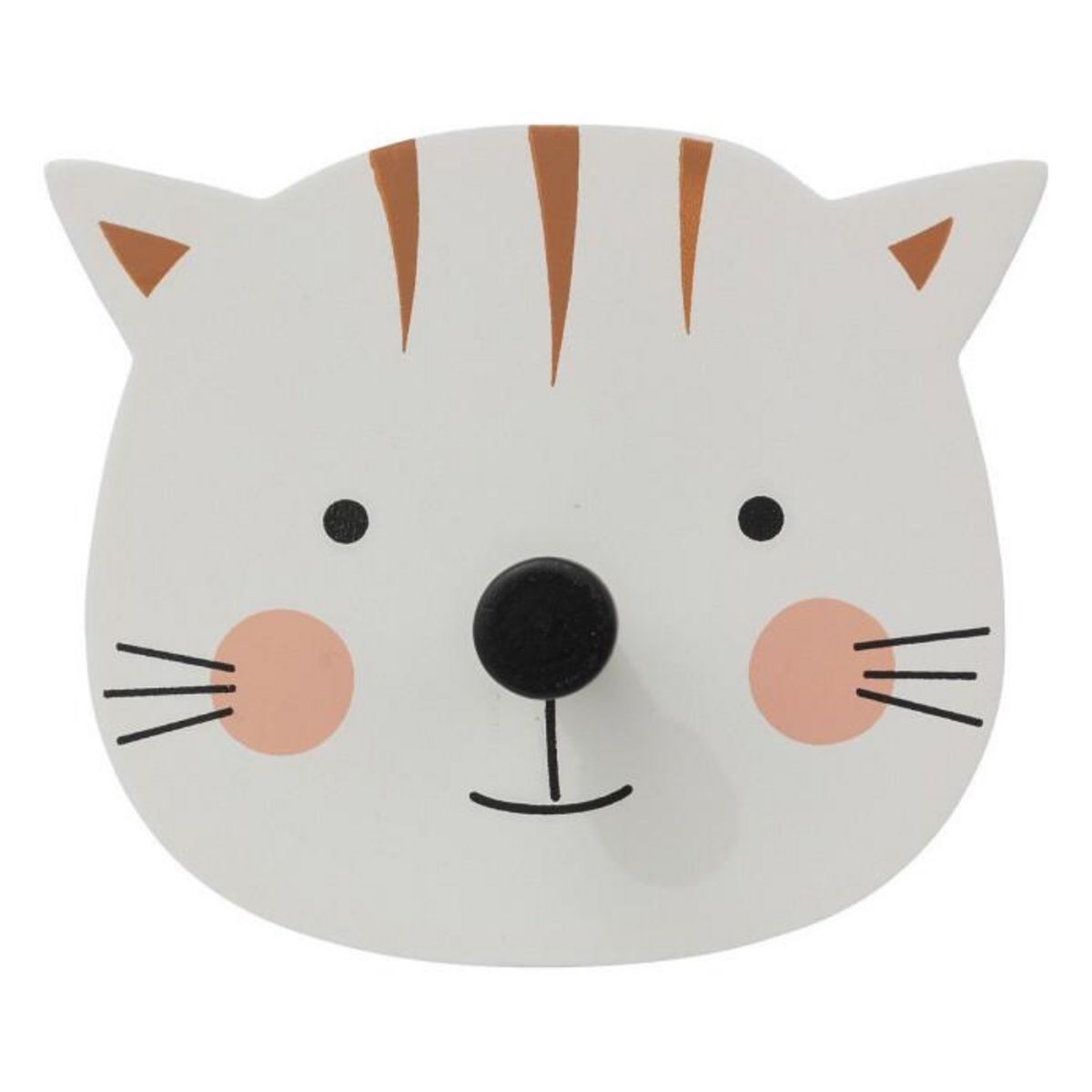 Atmosphera Kids Lot de 3 Patères Déco  Animaux  10cm Multicolore