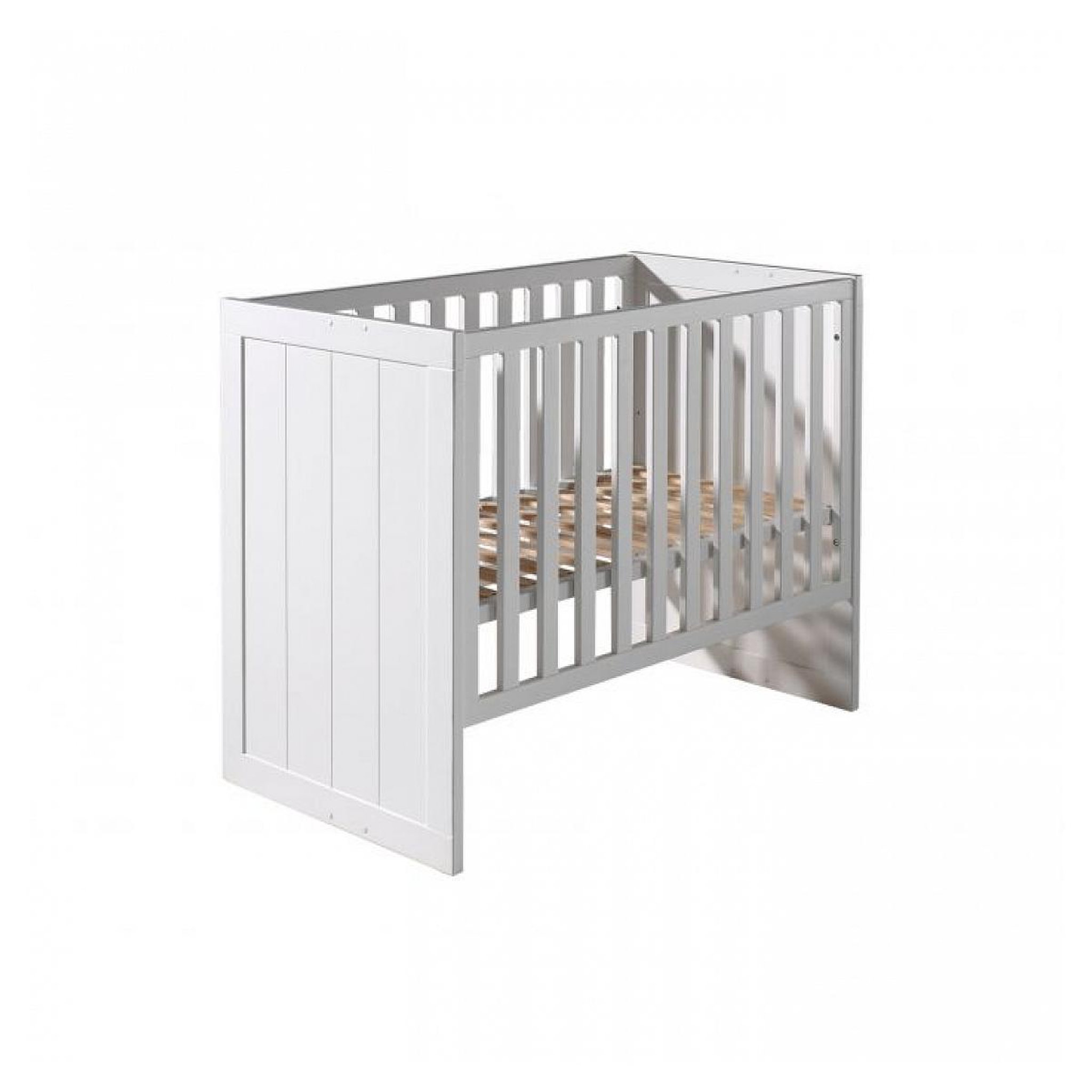 Voir la diapositive 2 : Vipack Lit Bébé Transformable Erik en Pin Massif Blanc - Design Élégant et Pratique