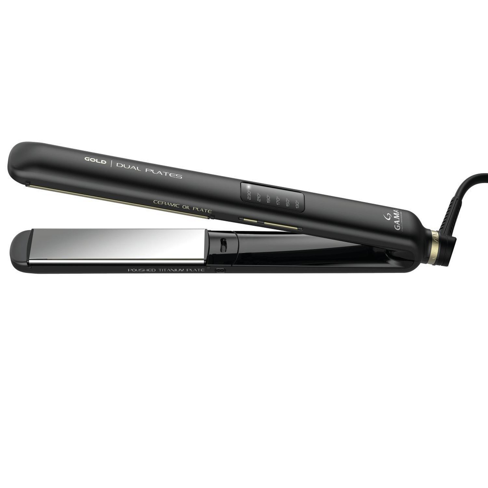 Voir la diapositive 3 : Gama Ga.ma gi2510 brosse soufflante et fer à lisser à chaleur noir 50 w 3 m