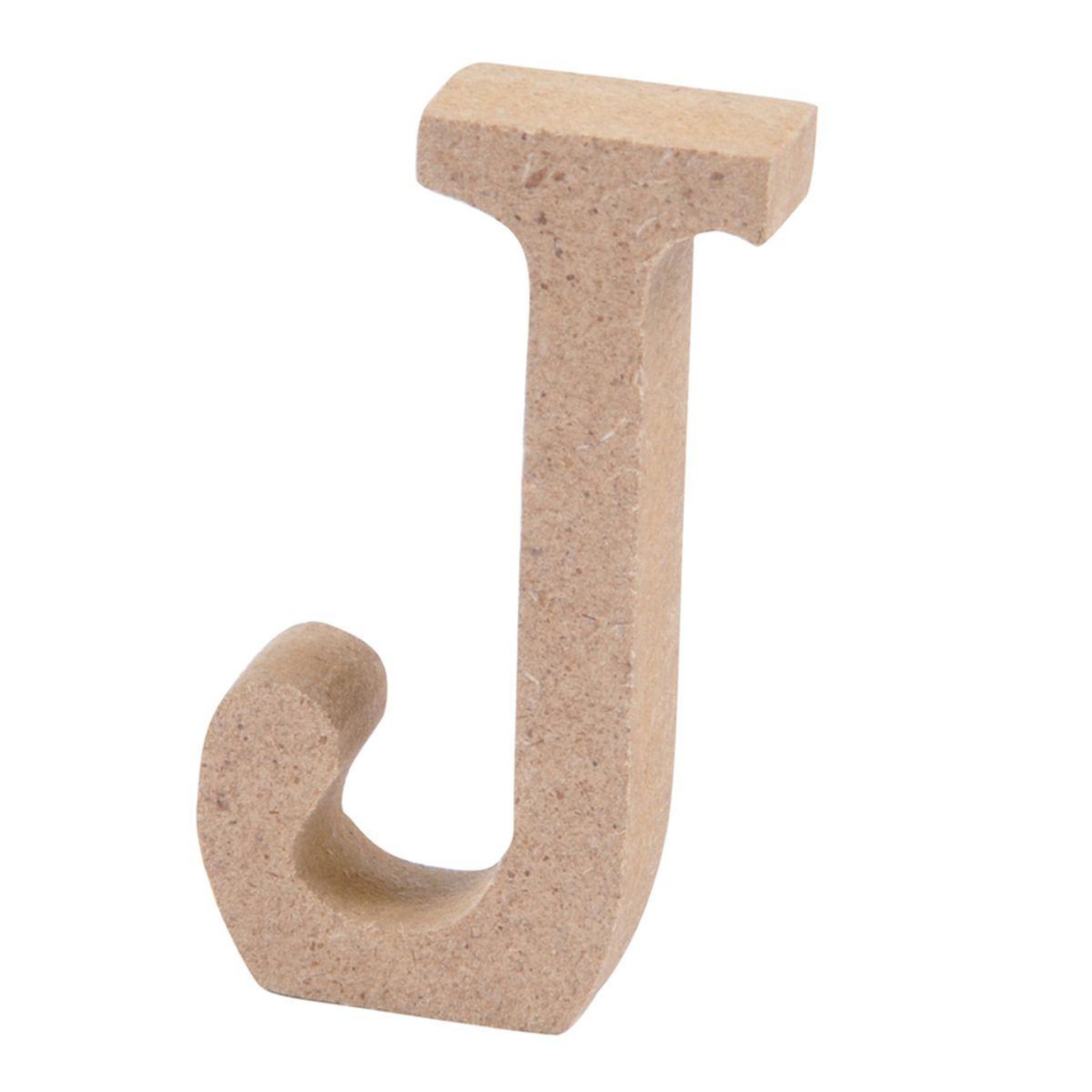 HOMEA Lettre à Décorer  J  5cm Naturel