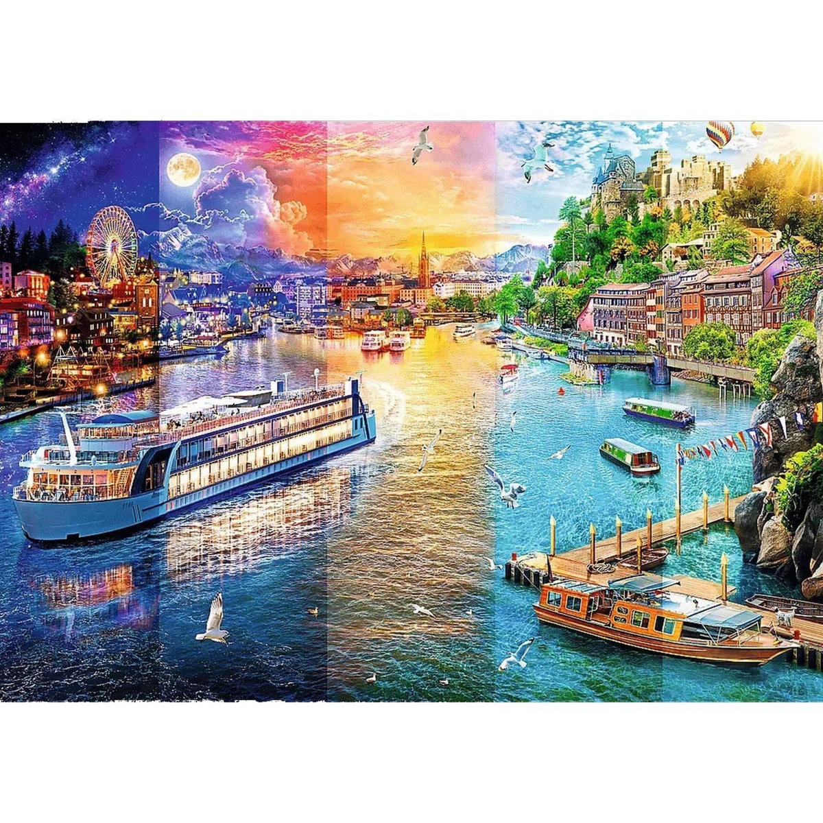 Trefl Puzzle 1000 pièces : Croisière sur la rivière
