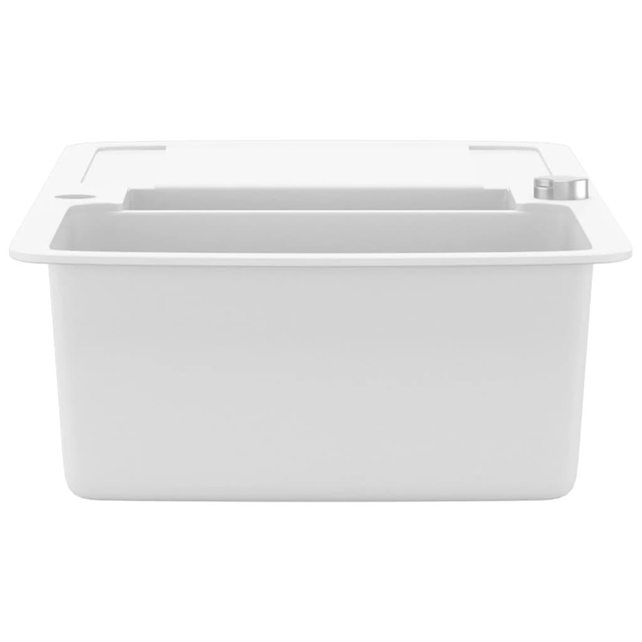 Voir la diapositive 5 : VIDAXL Evier de cuisine Granit Double lavabo Blanc