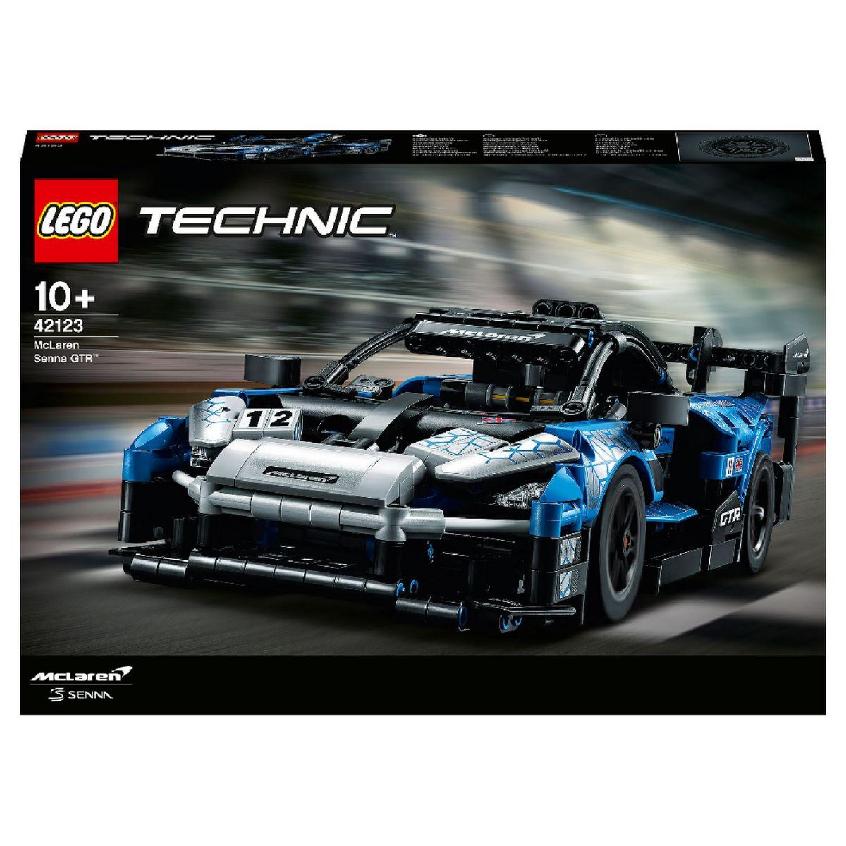 LEGO Technic 42123 McLaren Senna GTR, Jouet de Voiture Télécommandée, Maquette pour Enfants