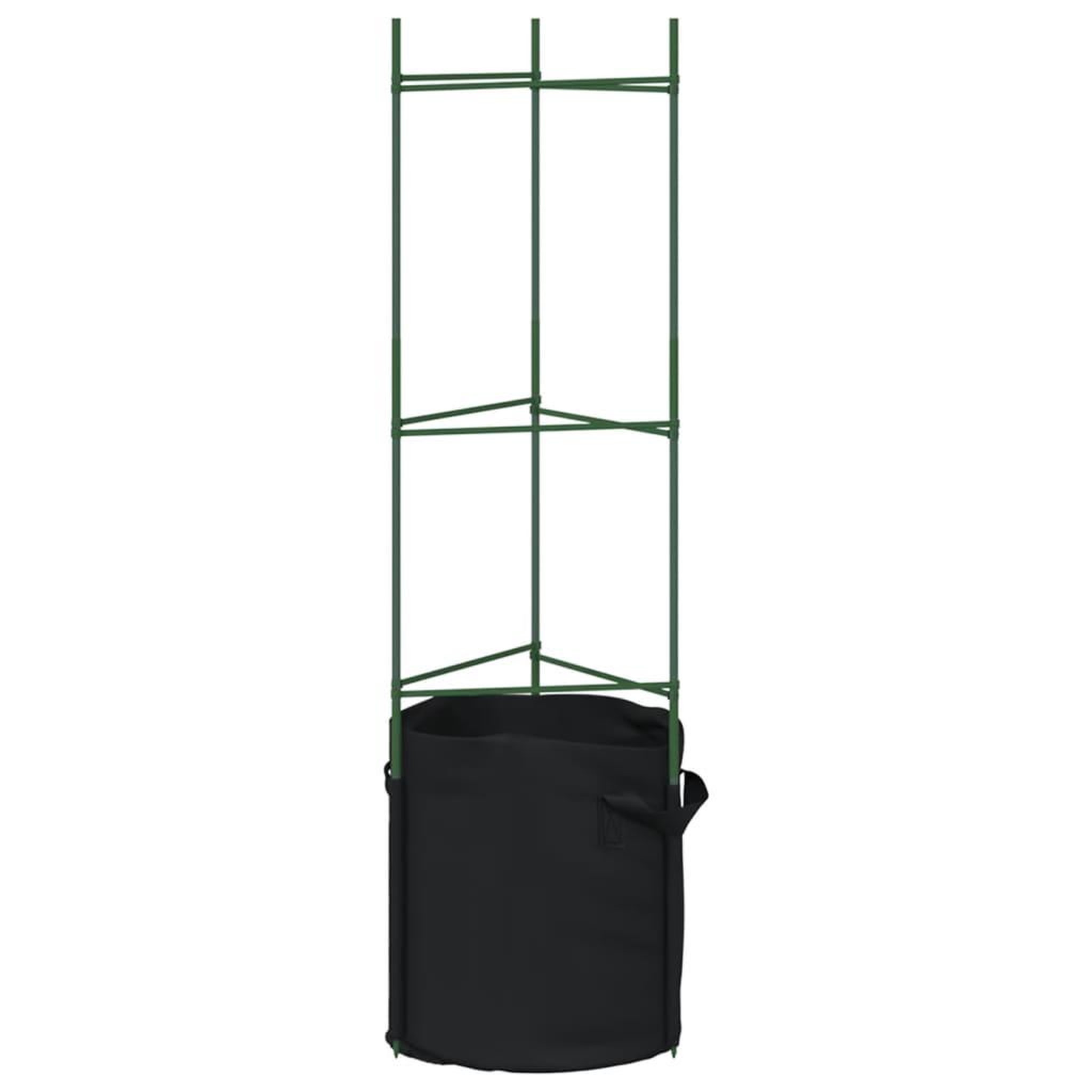 Voir la diapositive 5 : VIDAXL Cages a tomates avec sacs a plantes 8 pcs 116 cm acier et PP