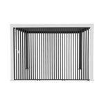 SWEEEK Lot de 3 persiennes verticales anthracite 130cm pour pergola bioclimatique aluminium 4x3m Triomphe