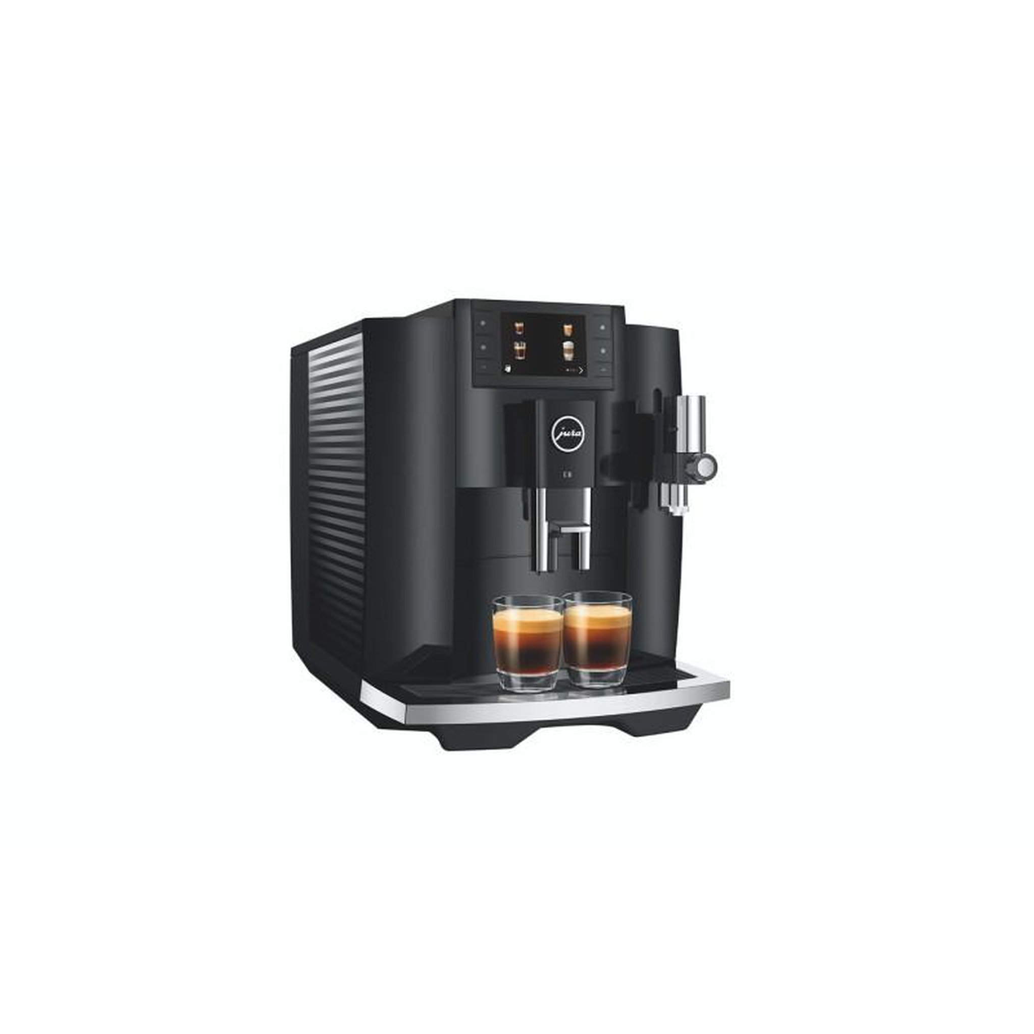 Voir la diapositive 2 : Jura Expresso avec broyeur Jura E8 Piano Black (EC)
