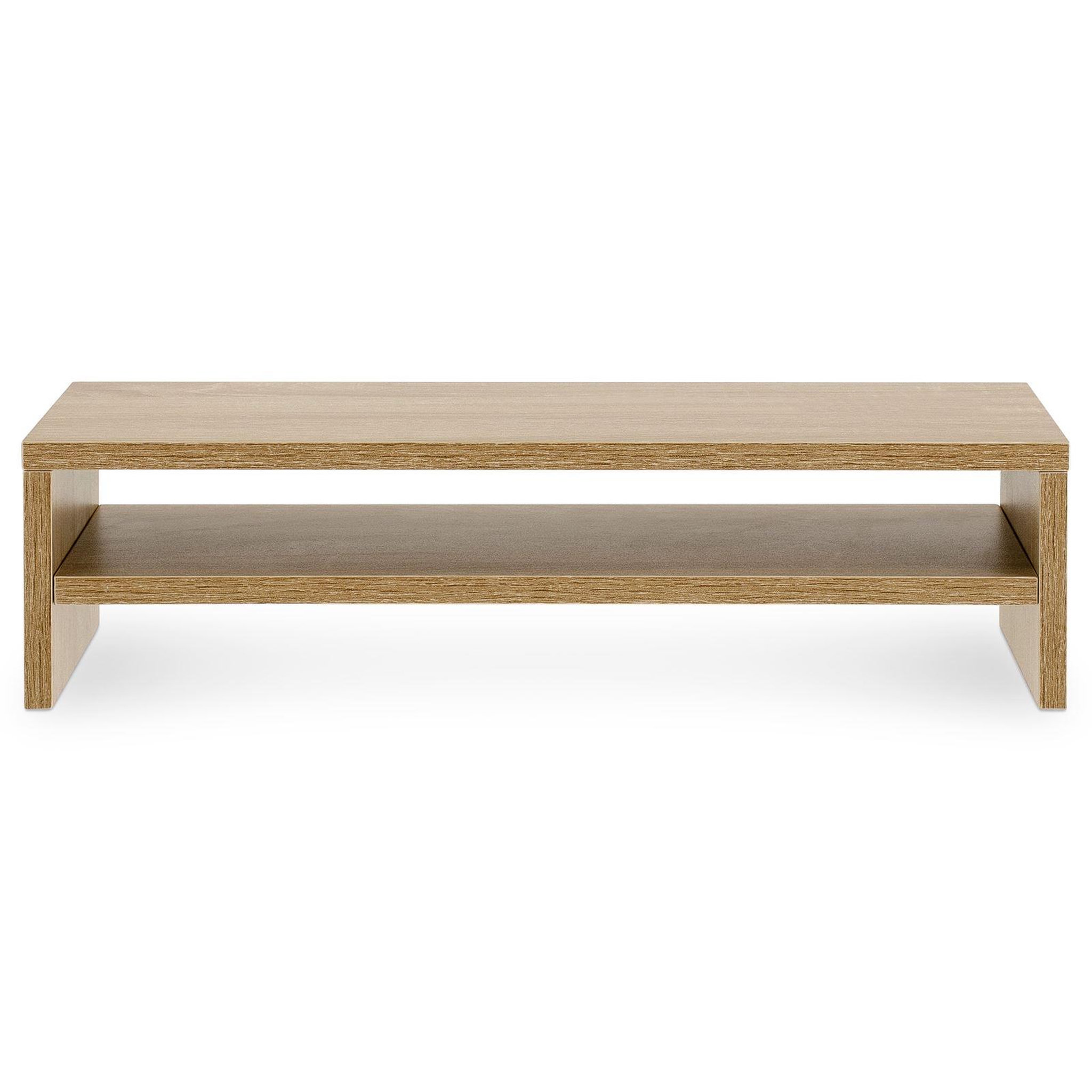 Voir la diapositive 4 : IDIMEX Réhausseur d'écran CONNECT avec 1 étagère, en bois