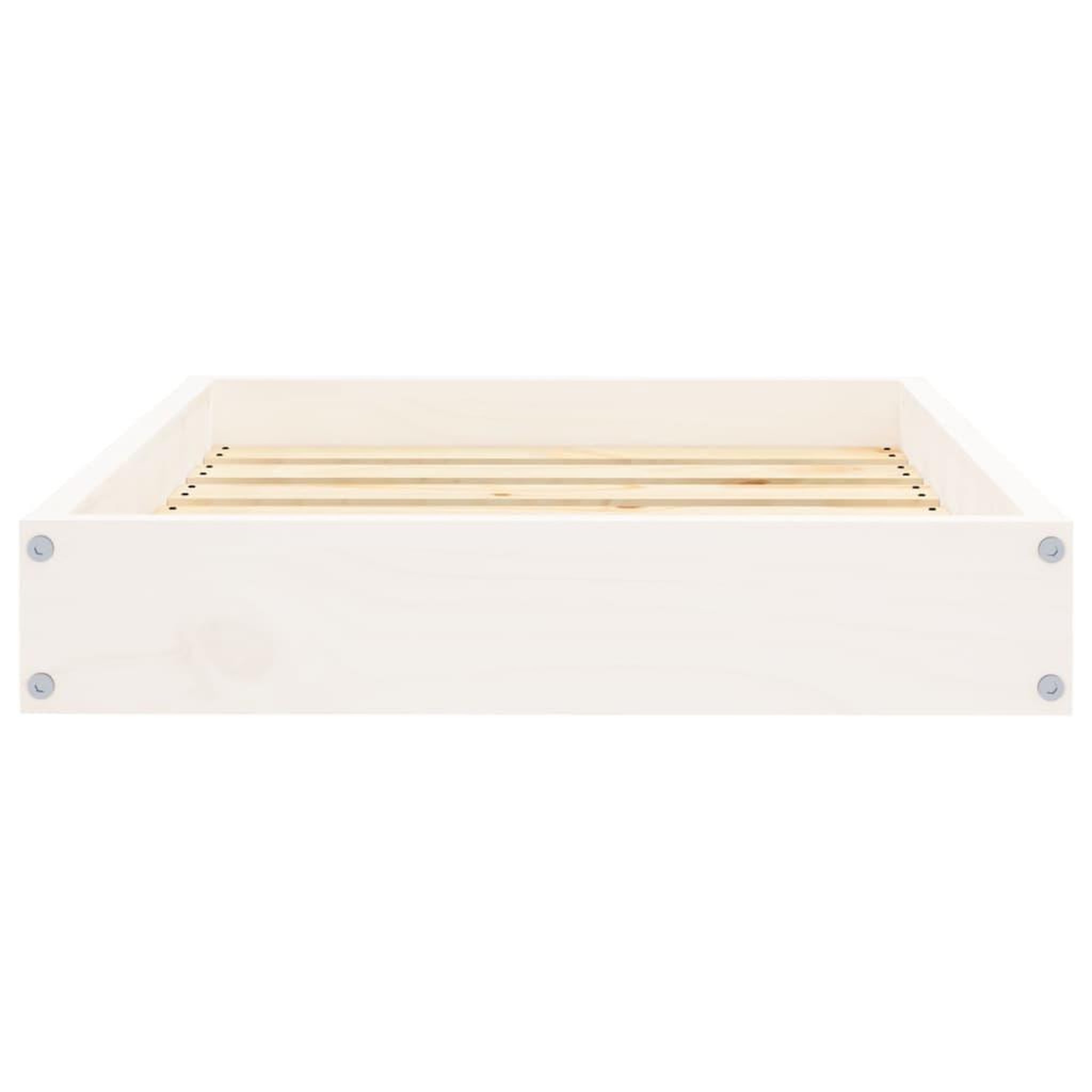 Voir la diapositive 4 : VIDAXL Lit pour chien Blanc 61,5x49x9 cm Bois de pin solide