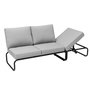 Voir la diapositive 5 : CONCEPT USINE Salon de jardin canapé modulable 2-3 places gris en aluminium SORRENTO