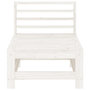 Voir la diapositive 4 : VIDAXL Canapes centraux de jardin 2 pcs blanc bois de pin massif