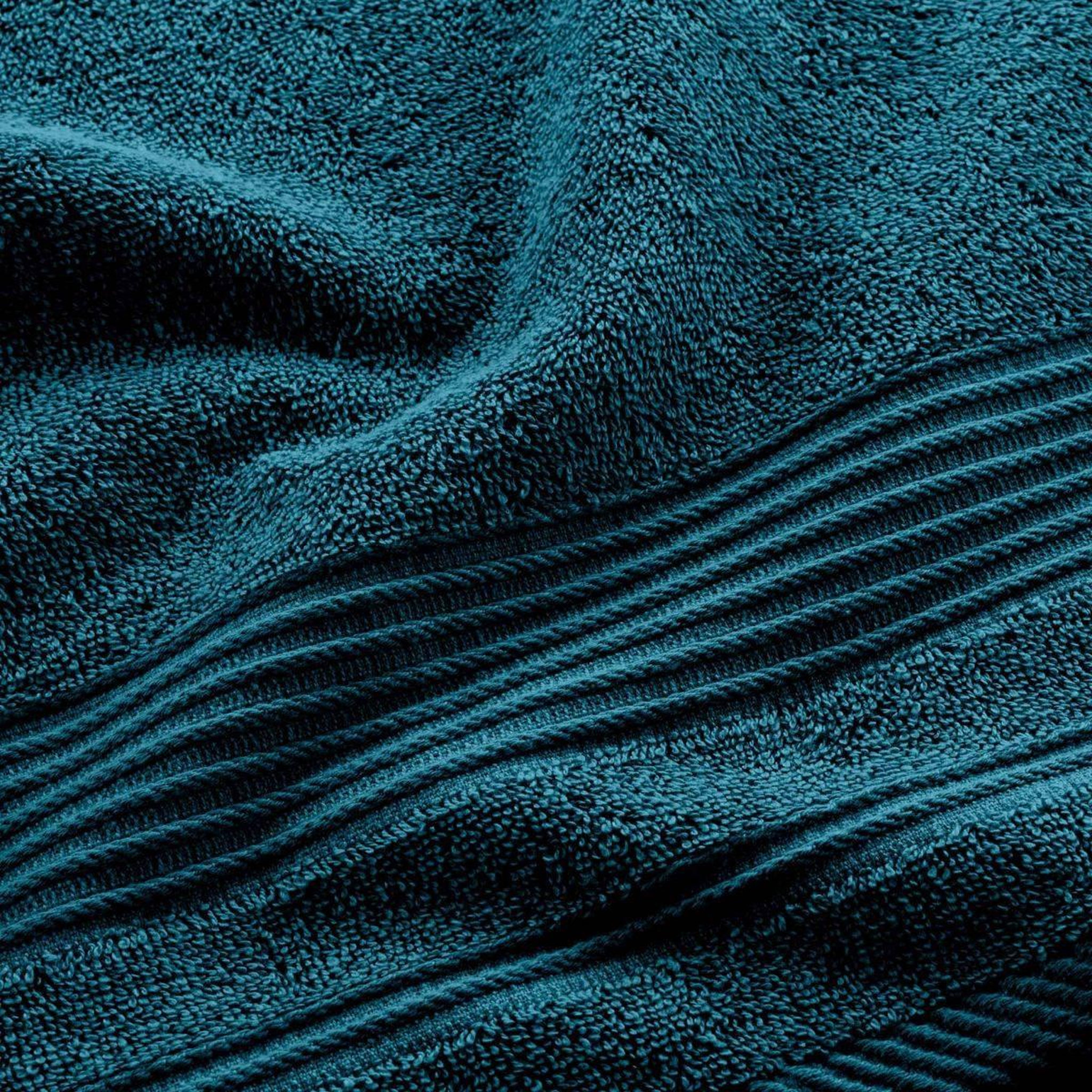 Voir la diapositive 3 : Douceur d'Intérieur Serviette de toilette  tendresse   50x90cm bleu indigo