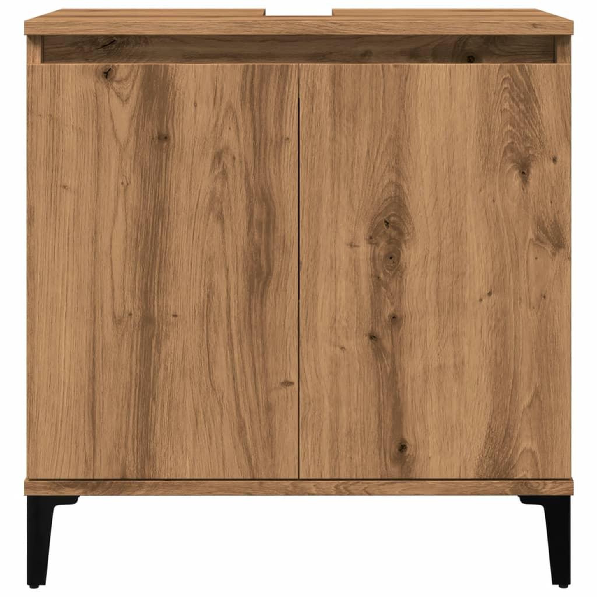 Voir la diapositive 4 : VIDAXL Armoire d'evier chene artisanal 58x33x60 cm bois d'ingenierie