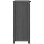 Voir la diapositive 4 : VIDAXL Buffet Gris 70x35x80 cm Bois massif de pin