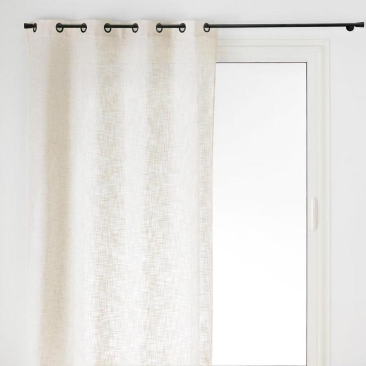 Paris Prix Rideau à Œillets Effet Lin Tissé  Igor  140x260cm Naturel