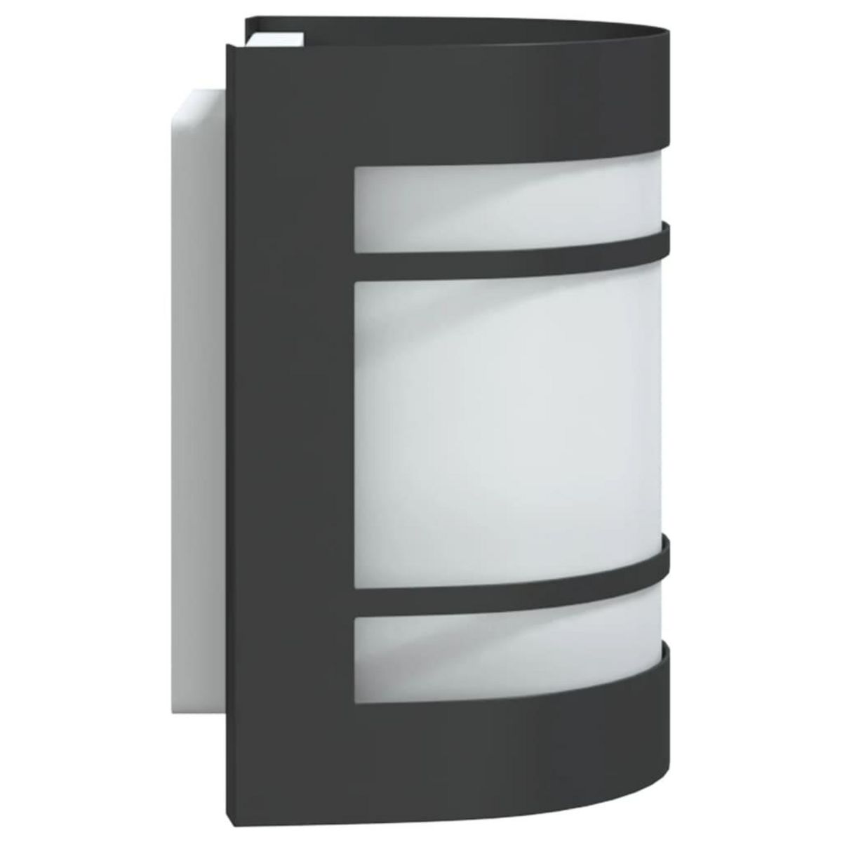 VIDAXL Applique murale d'exterieur noir acier inoxydable