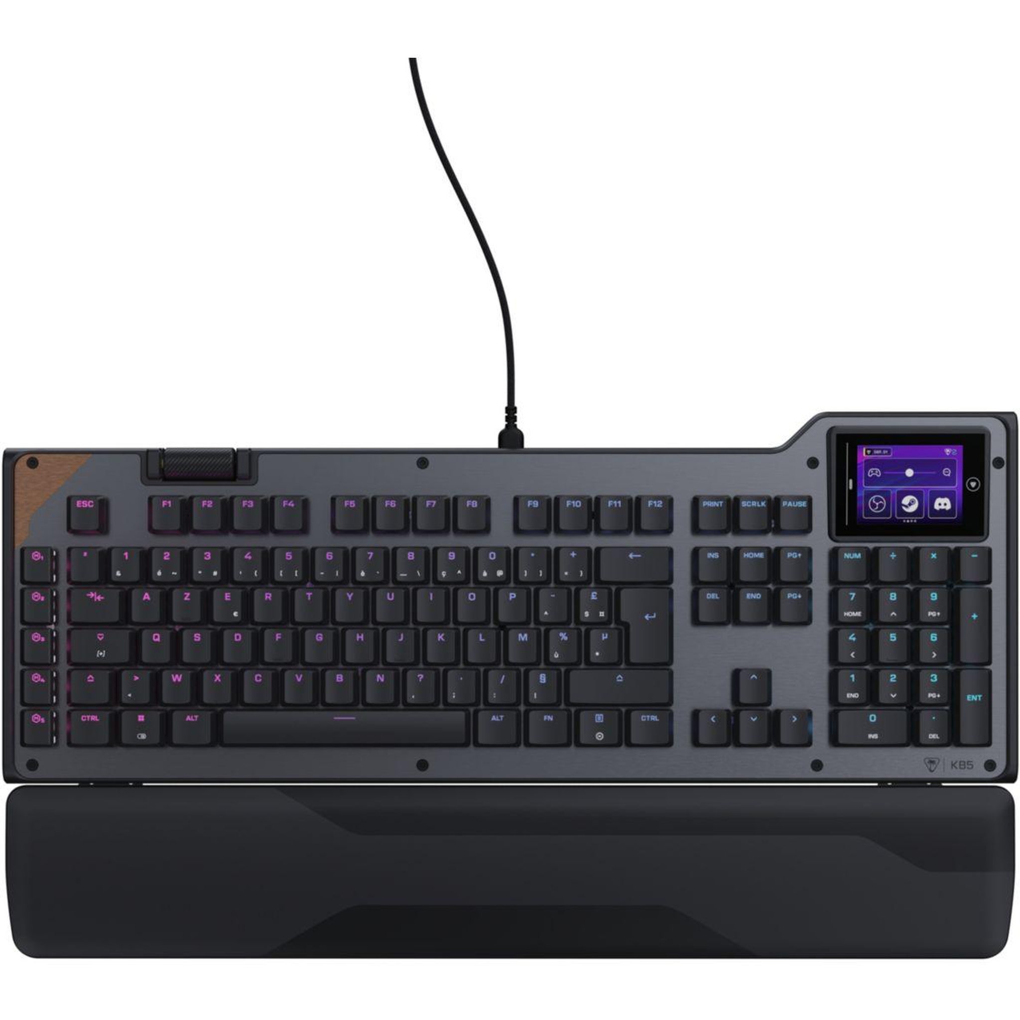 Voir la diapositive 2 : Turtle Beach Clavier gamer Command KB5 Wired Noir FR