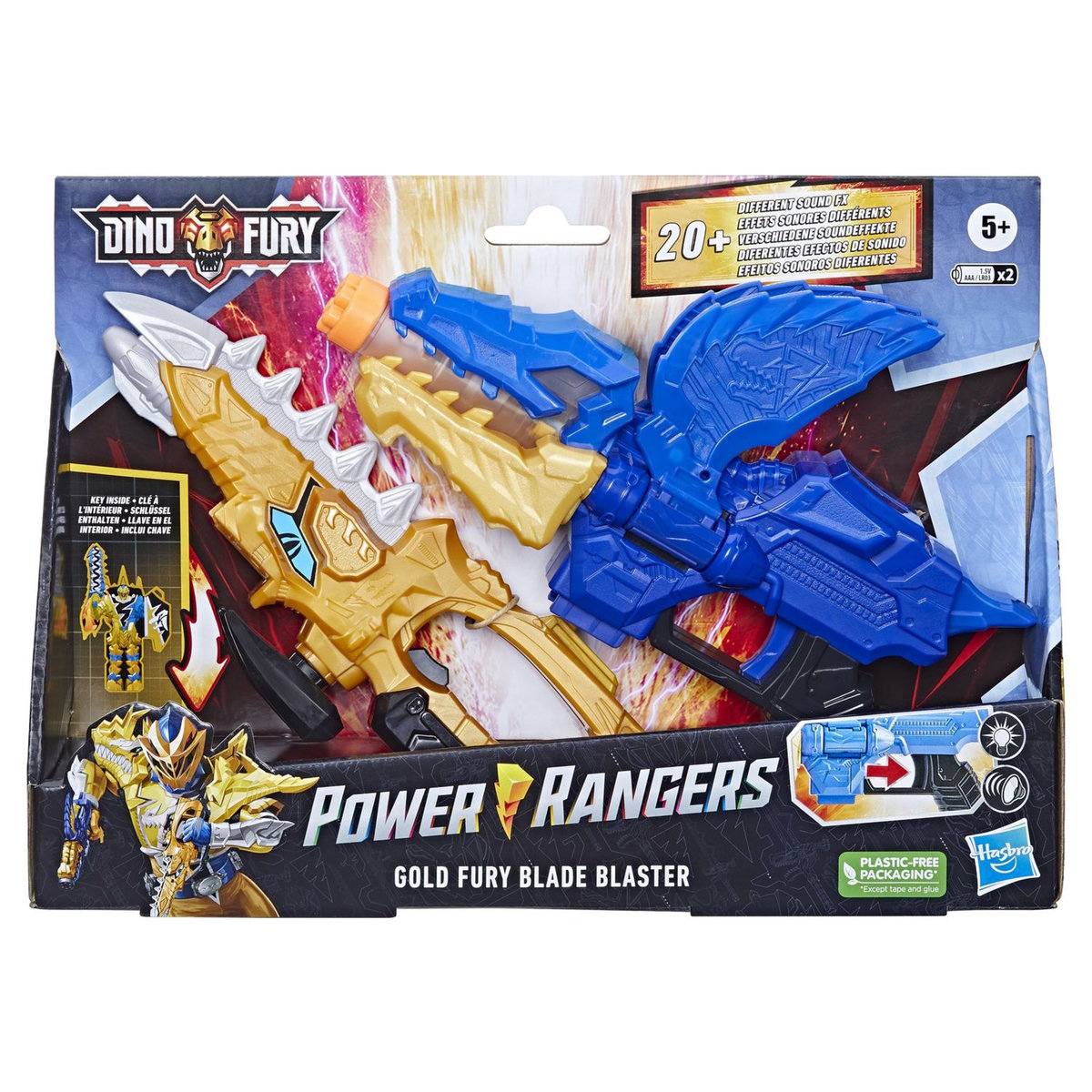 HASBRO Figurine Power Rangers Dino Fury Gold Fury Blade Blaster