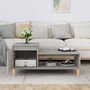 Voir la diapositive 3 : VIDAXL Table basse Gris beton 100x50x45 cm Bois d'ingenierie