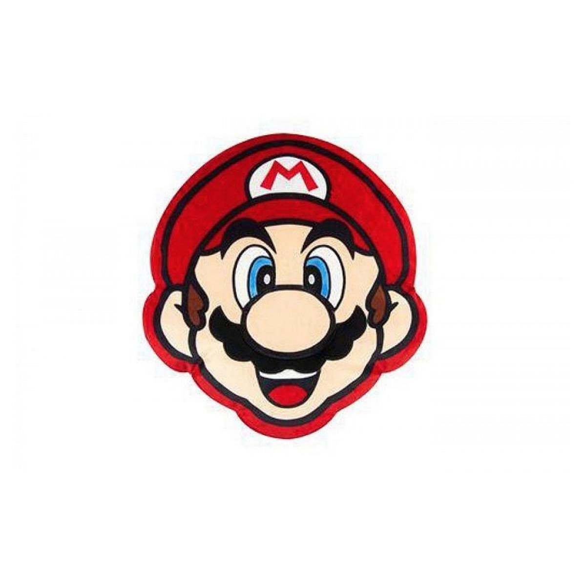 WORLD TRADE & TECHNOLOGIE Coussin en Peluche Tête de Mario - 40 cm de Douceur et Confort
