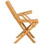 Voir la diapositive 5 : VIDAXL Chaises de jardin pliantes lot de 2 61x67x90cm bois massif teck