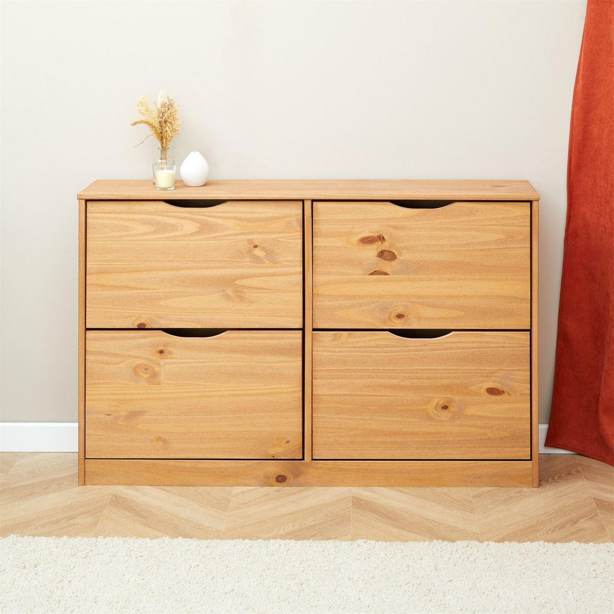 IDIMEX Meuble à chaussures en pin BASIL