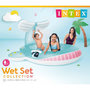 Voir la diapositive 3 : INTEX Piscinette fontaine gonflable Baleine - L. 201 x H. 91 cm - Bleu