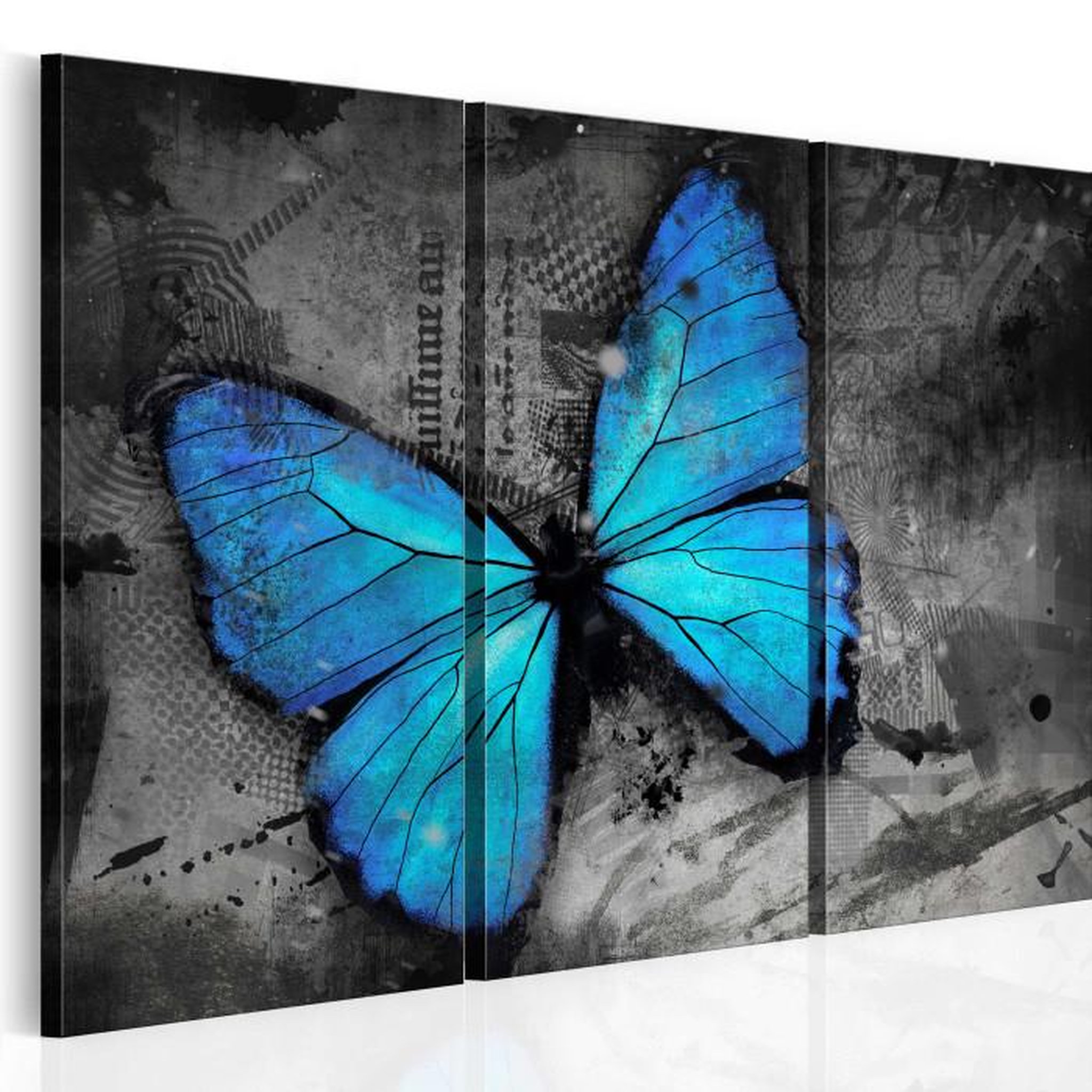 Paris Prix Tableau Imprimé 3 Panneaux  Etude D'un Papillon. Coloris disponibles : Multicolore