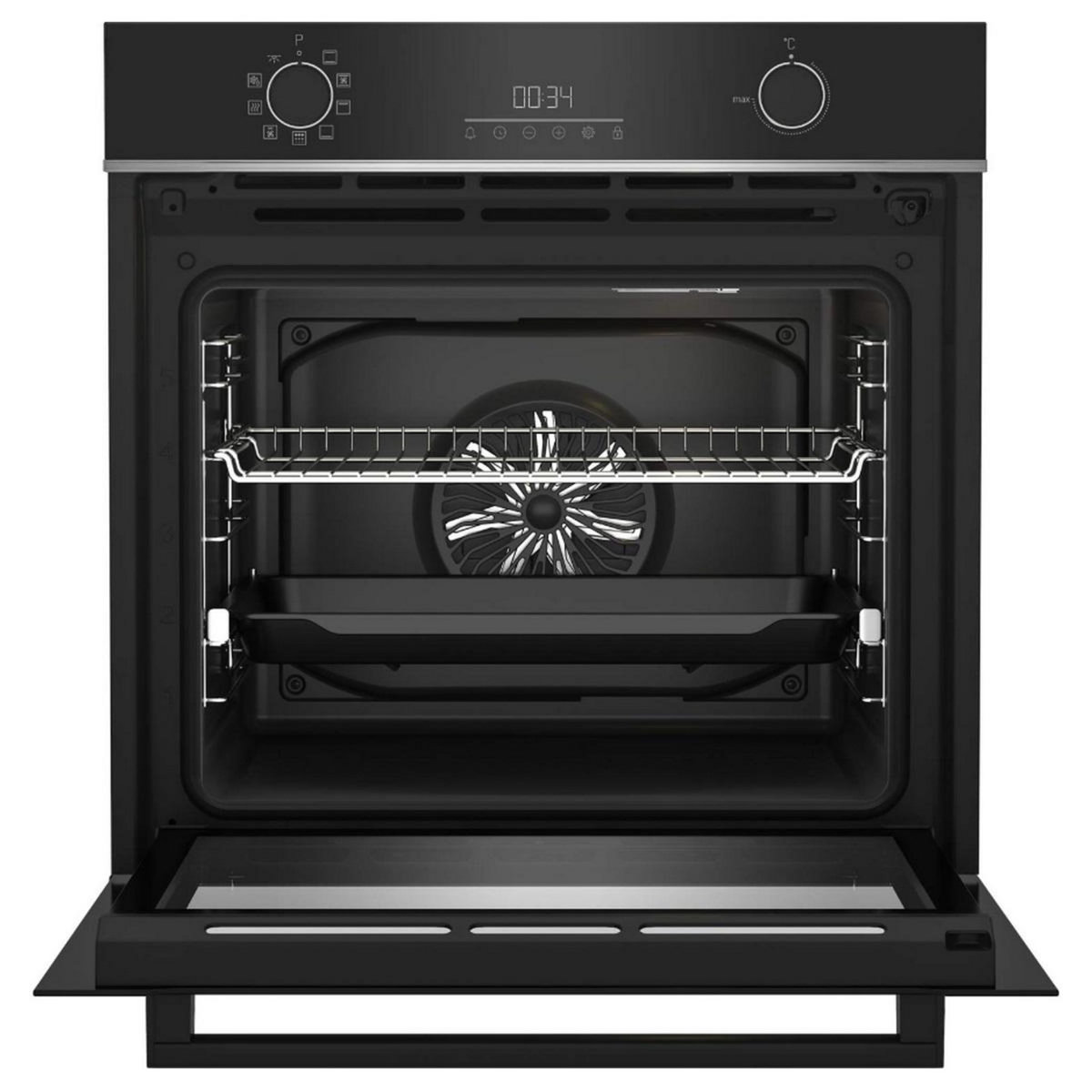 Beko Four intégrable multifonction 72l 60cm pyrolyse noir - BBIE18302XFPS-1