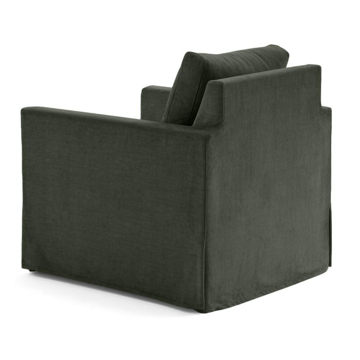 LISA DESIGN Serena - fauteuil déhoussable en velours