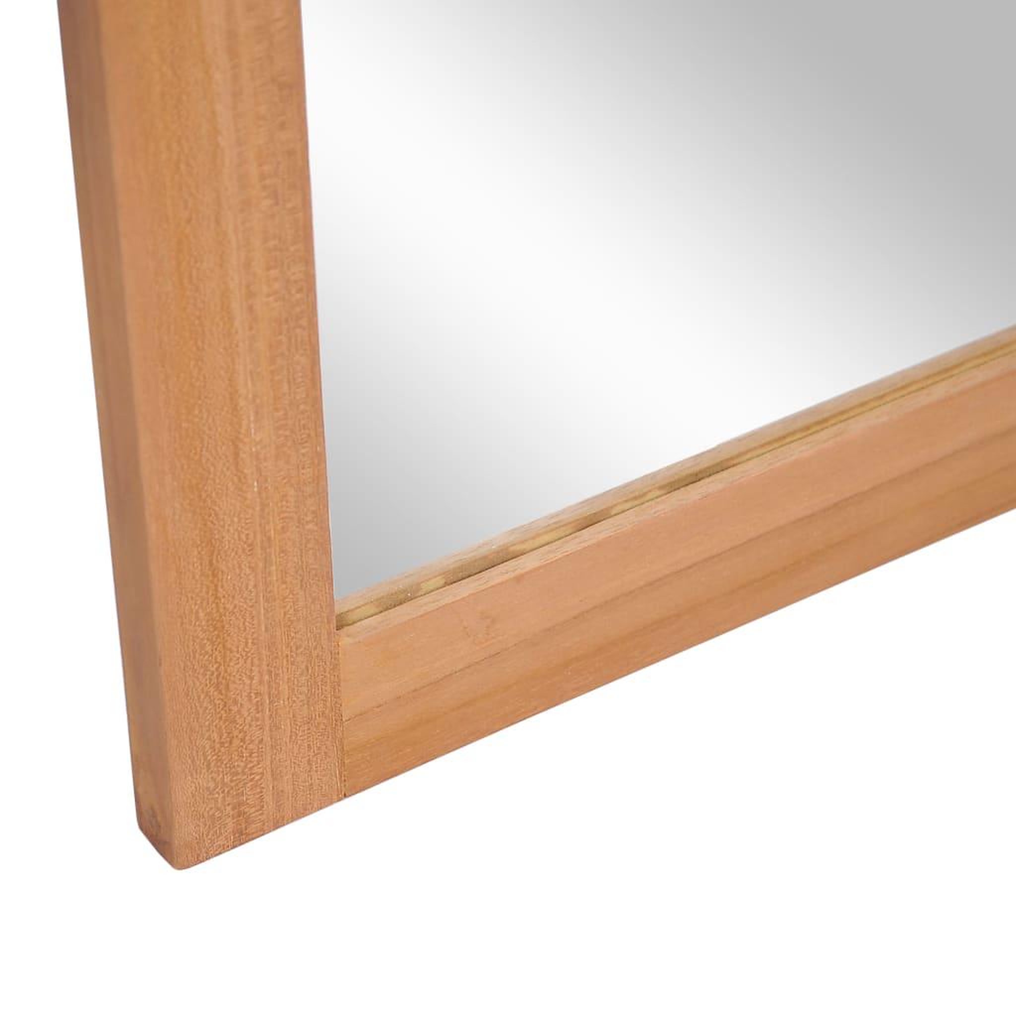 Voir la diapositive 4 : VIDAXL Miroir mural Teck massif 50 x 70 cm