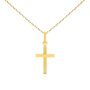 Voir la diapositive 1 : L'ATELIER D'AZUR Collier - Médaille Croix Or 18 Carats 750/000 Jaune - Chaine Dorée