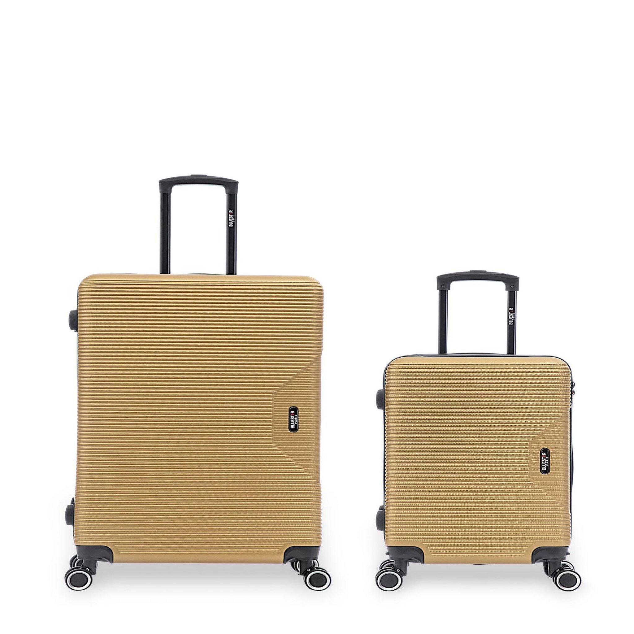 BLUESTAR Lot de 2 Valises Rigides Grand Format et Cabine WAGRAM