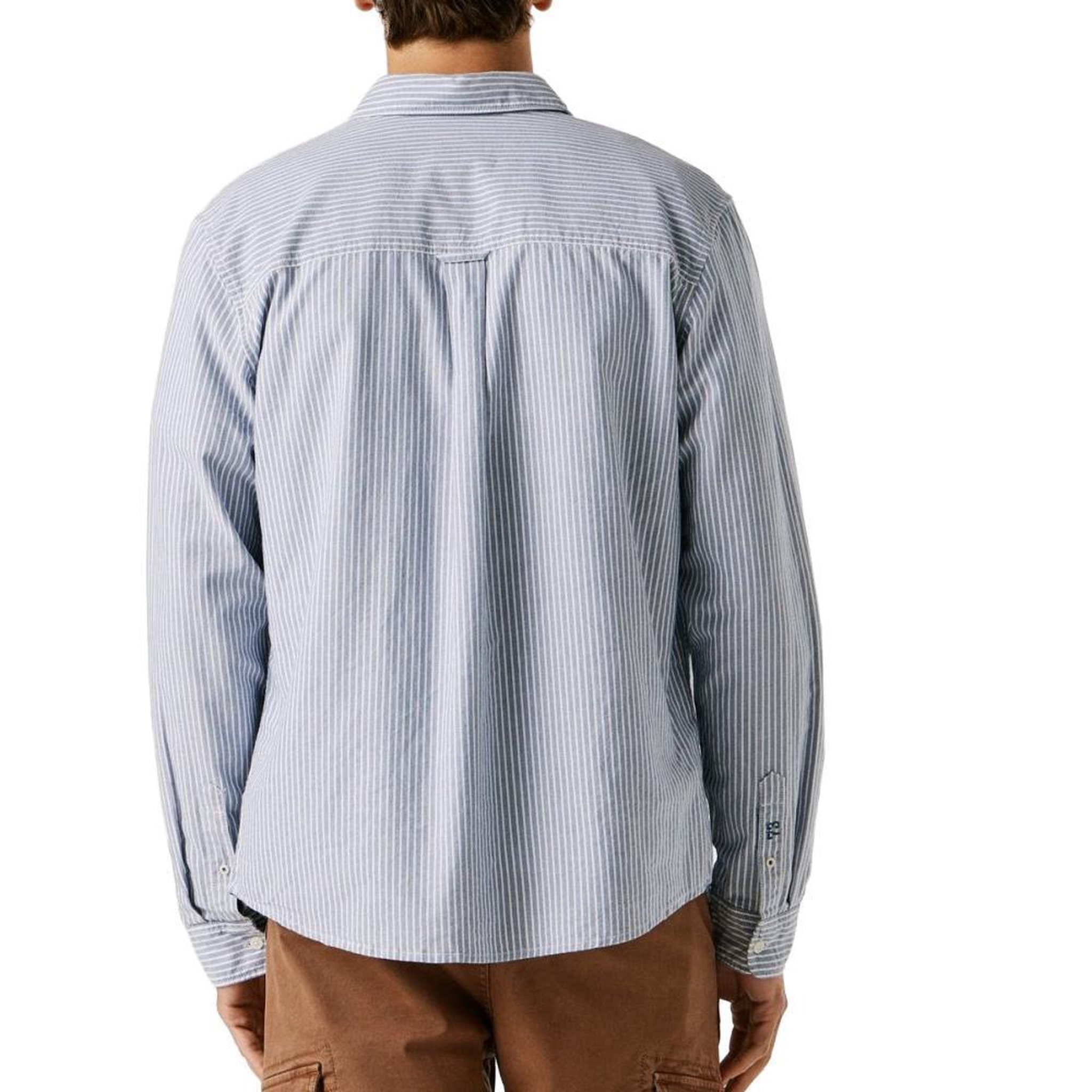 Voir la diapositive 2 : Pepe Jeans Chemise Bleu/Blanche Homme Pepe Jeans PM3091209