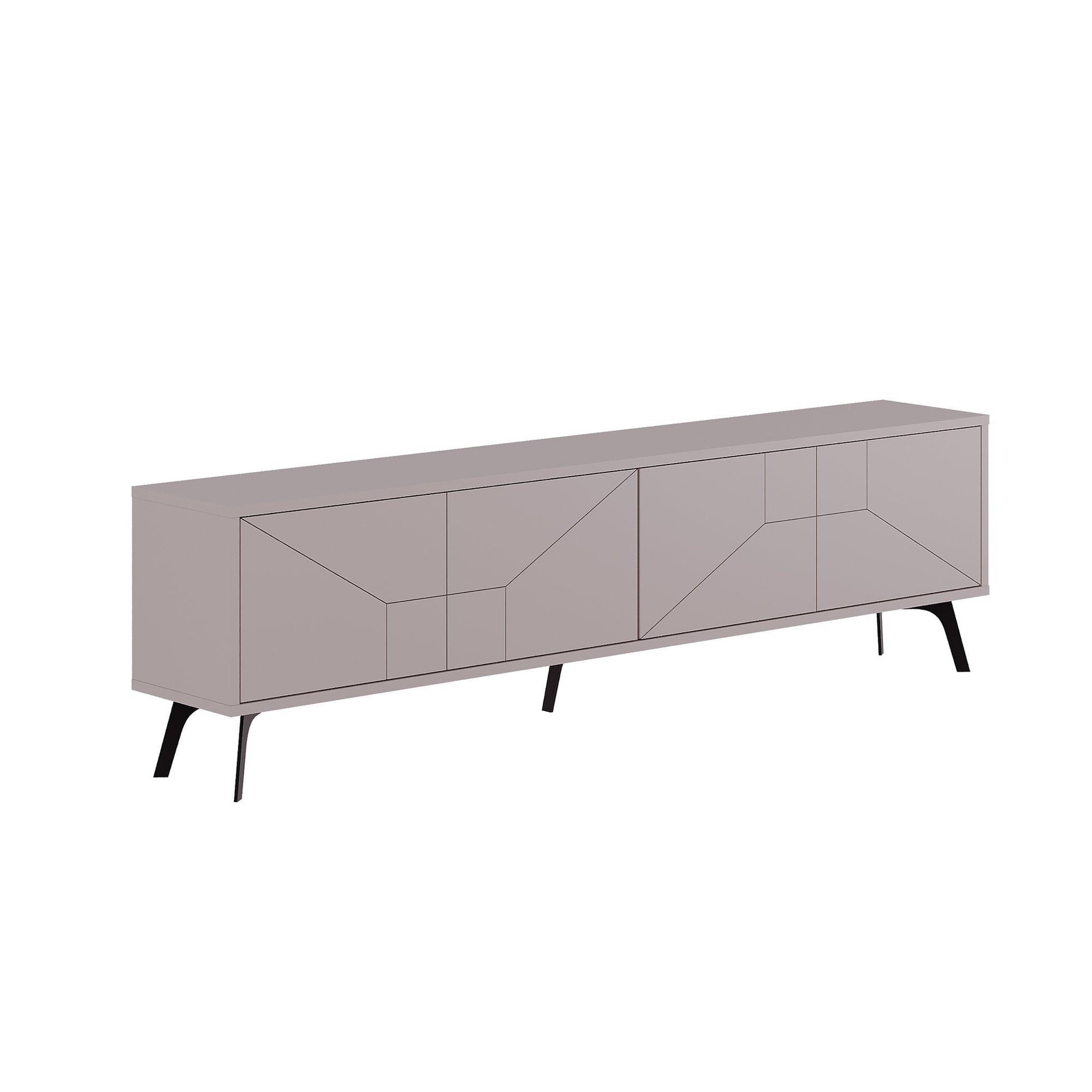 Habitat et Jardin Meuble tv en bois  dune  - 180 x 29 x 50 cm - moka clair