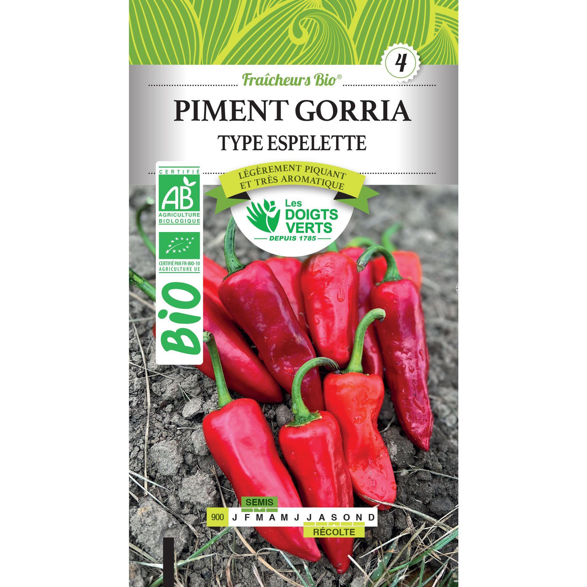 LES DOIGTS VERTS Graines piment gorria BIO Les Doigts Verts