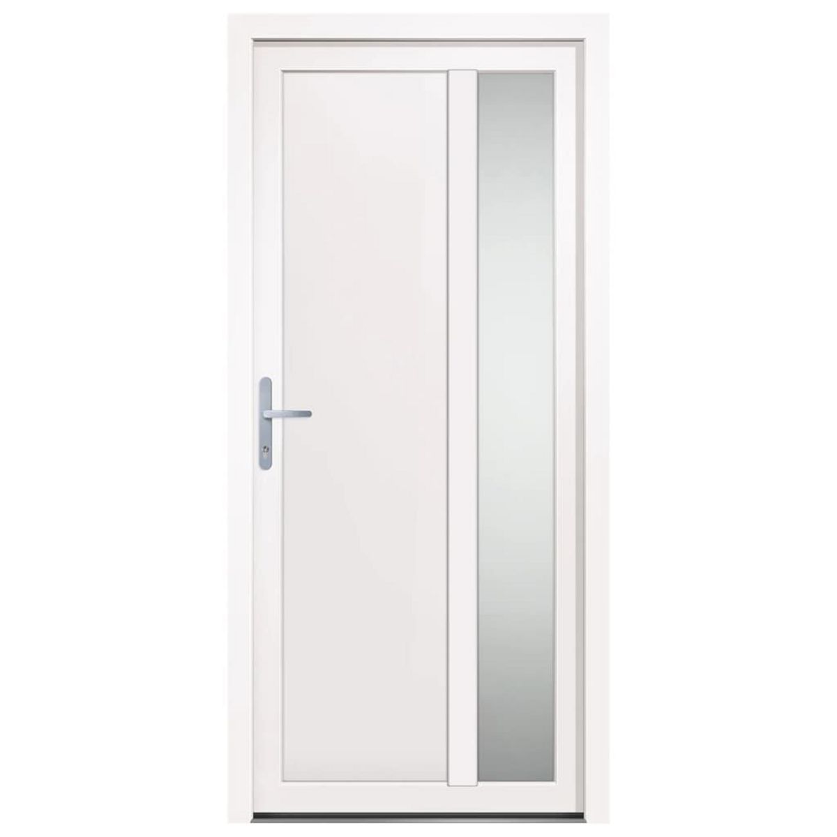 VIDAXL Porte d'entree Blanc 98x208 cm PVC