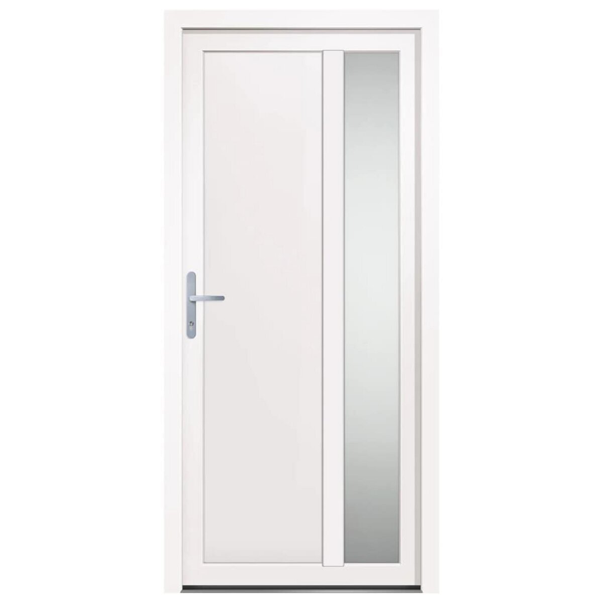 VIDAXL Porte d'entree Blanc 98x208 cm PVC