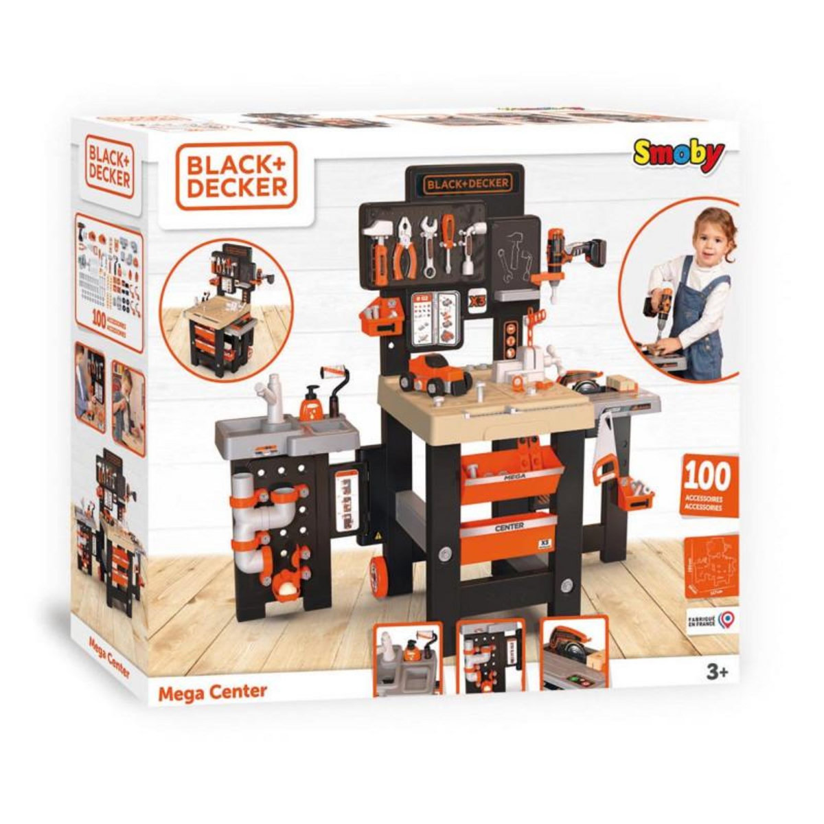 SMOBY Smoby Black & Decker Mega Center, 100 pcs. 360726