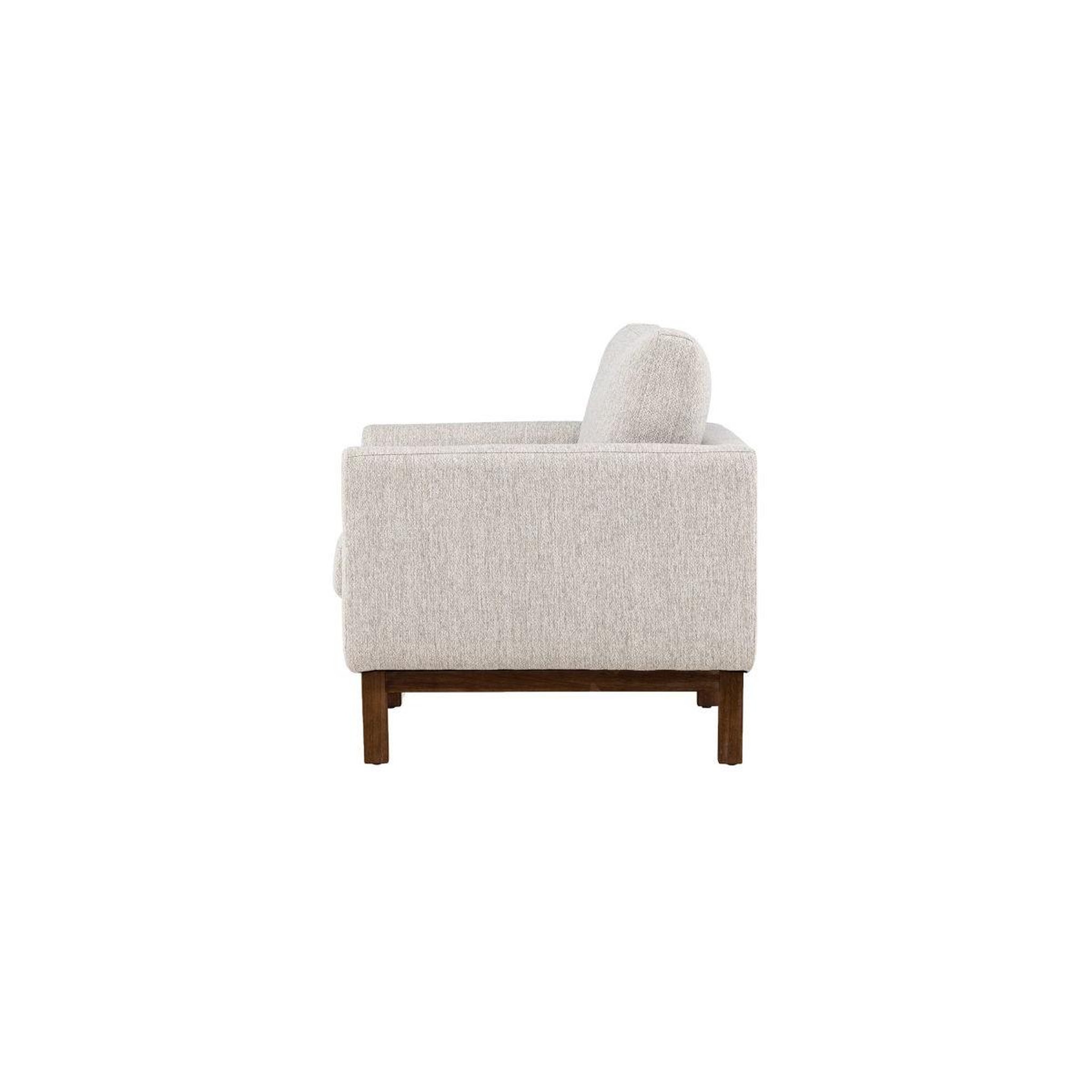 Voir la diapositive 4 : Paris Prix Fauteuil design en tissu  olympos  109cm beige
