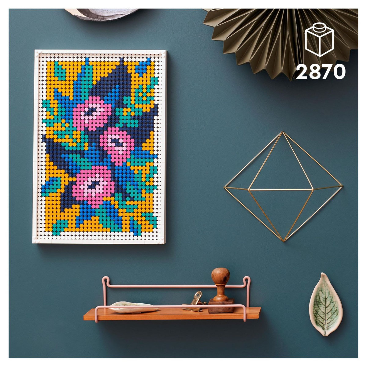 LEGO Art 31207 Art Floral, Accessoire Décoration Intérieure, Fleurs Artificielles, Adultes